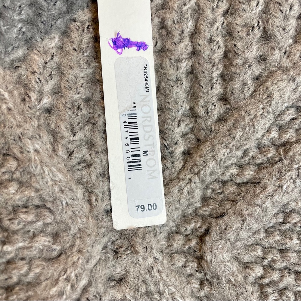 NWT CASLON Taupe Chunky Turtle Neck Sweater Size M - Picture 9 of 10